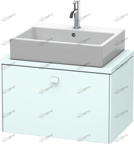 BR510100909 Brioso Тумбочка для компактной консоли Светло-голубой матовый декор Duravit