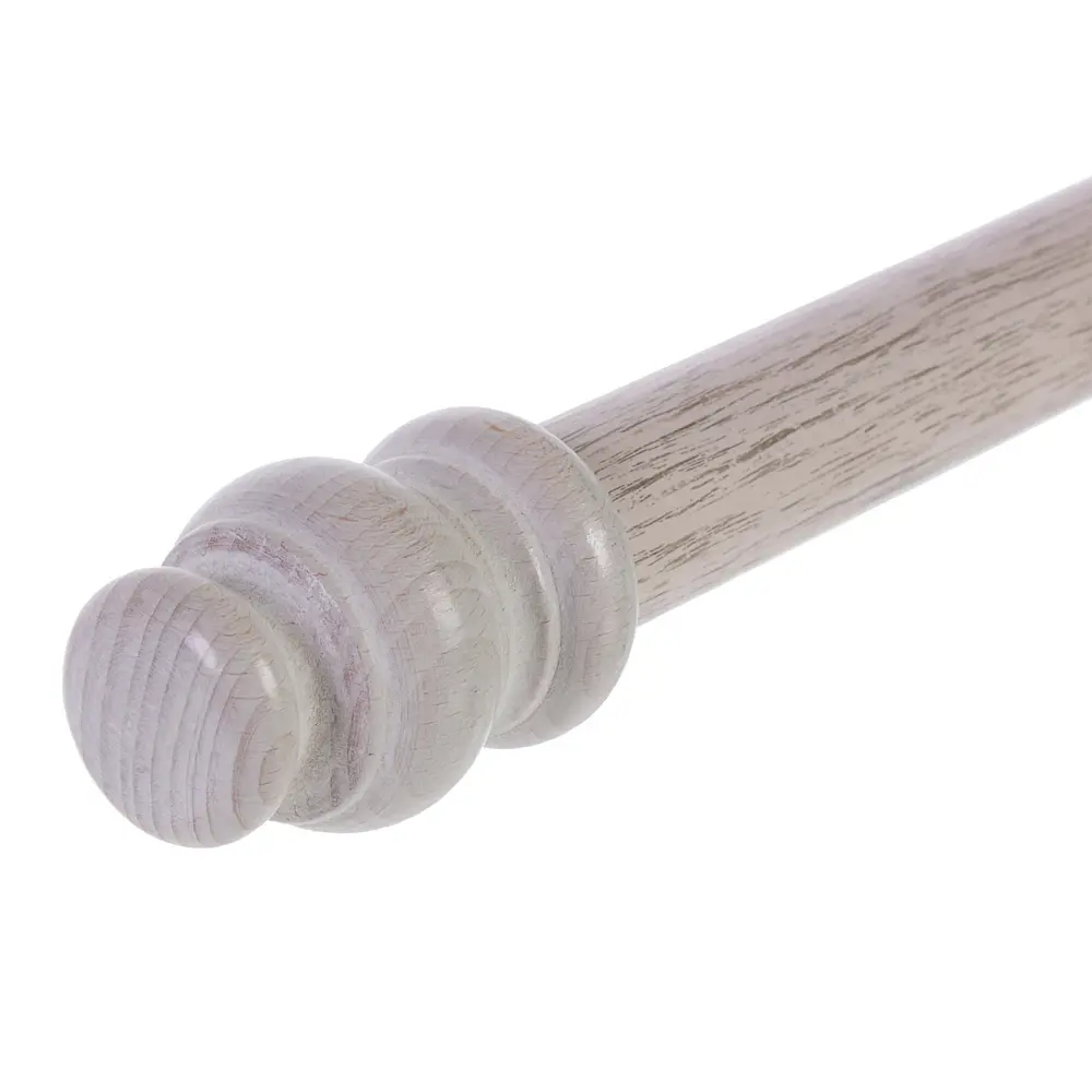 Двухрядный карниз Santreyd 300 см из натурального дерева беленый дуб 14526370 STLM-0005000