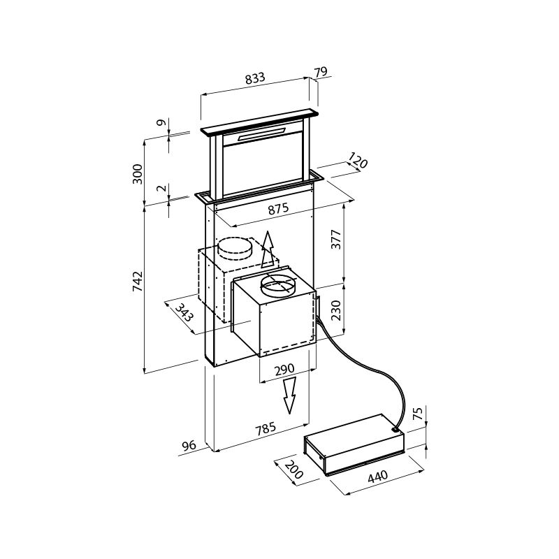 2451090 Вытяжка Ghost 90 Filotop 2451090 Fosterspa  - Вид №1