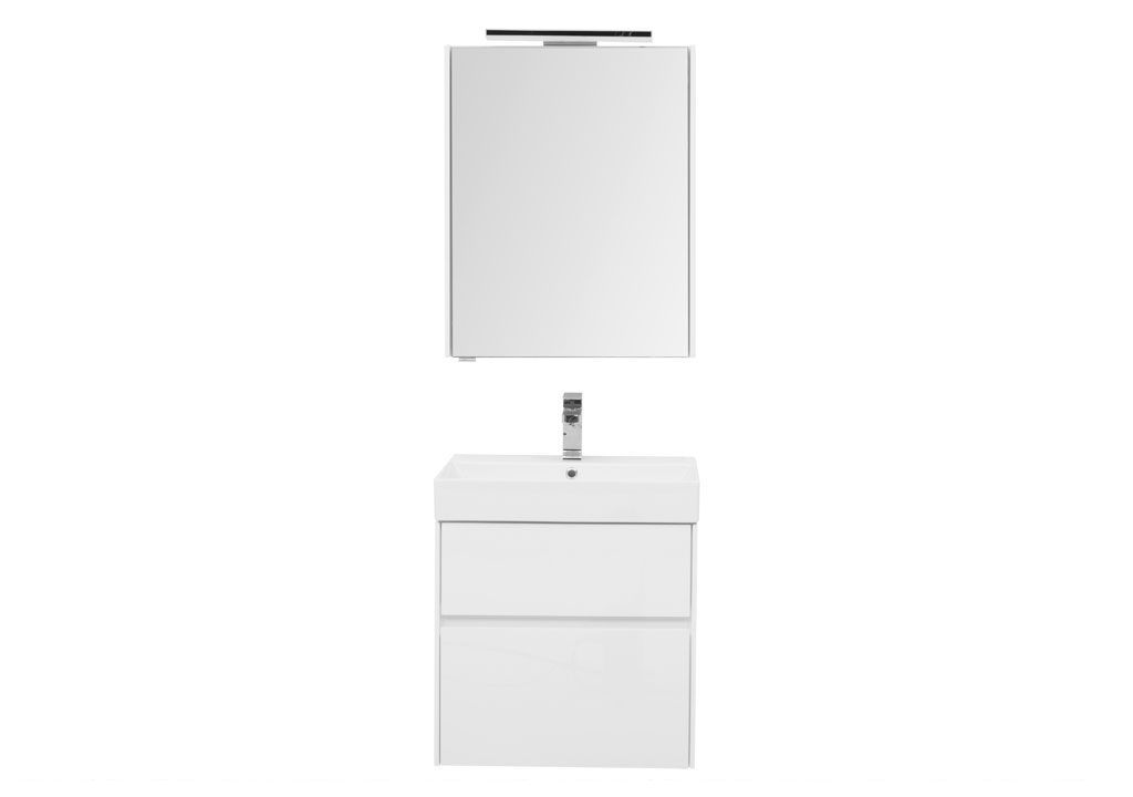 Мебель для ванной Aquanet Бруклин 60 белый 00207803 - Вид №2