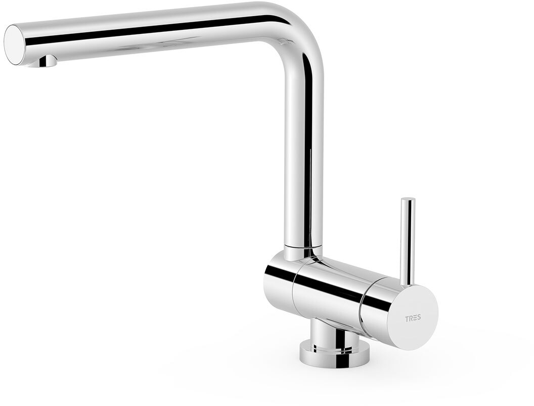 КУХОННЫЙ смеситель с одной ручкой и откидным носиком для кухни-130335 TRES