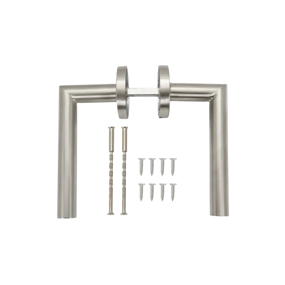 Дверная ручка на розетке Edson EDS-15-R0 без запирания цвет никель STLM-2202753 - Вид №1