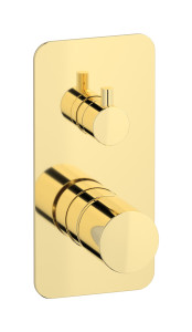 Встроенный смеситель для душа с двухходовым дивертером WE ARE IB rr310ii Pale Gold Brera