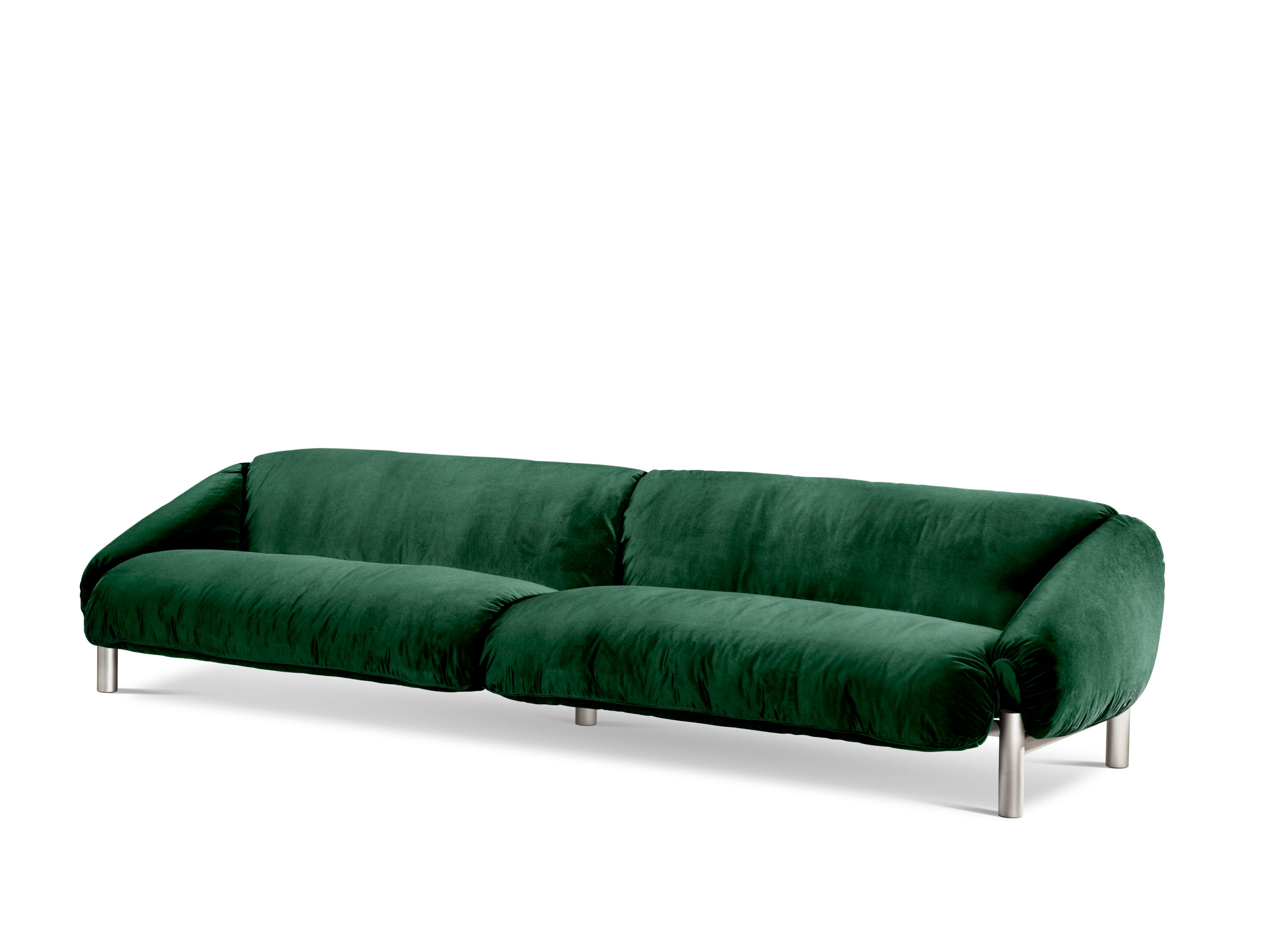 4-местный бархатный диван GHIDINI1961 Flo ARCH-00072644