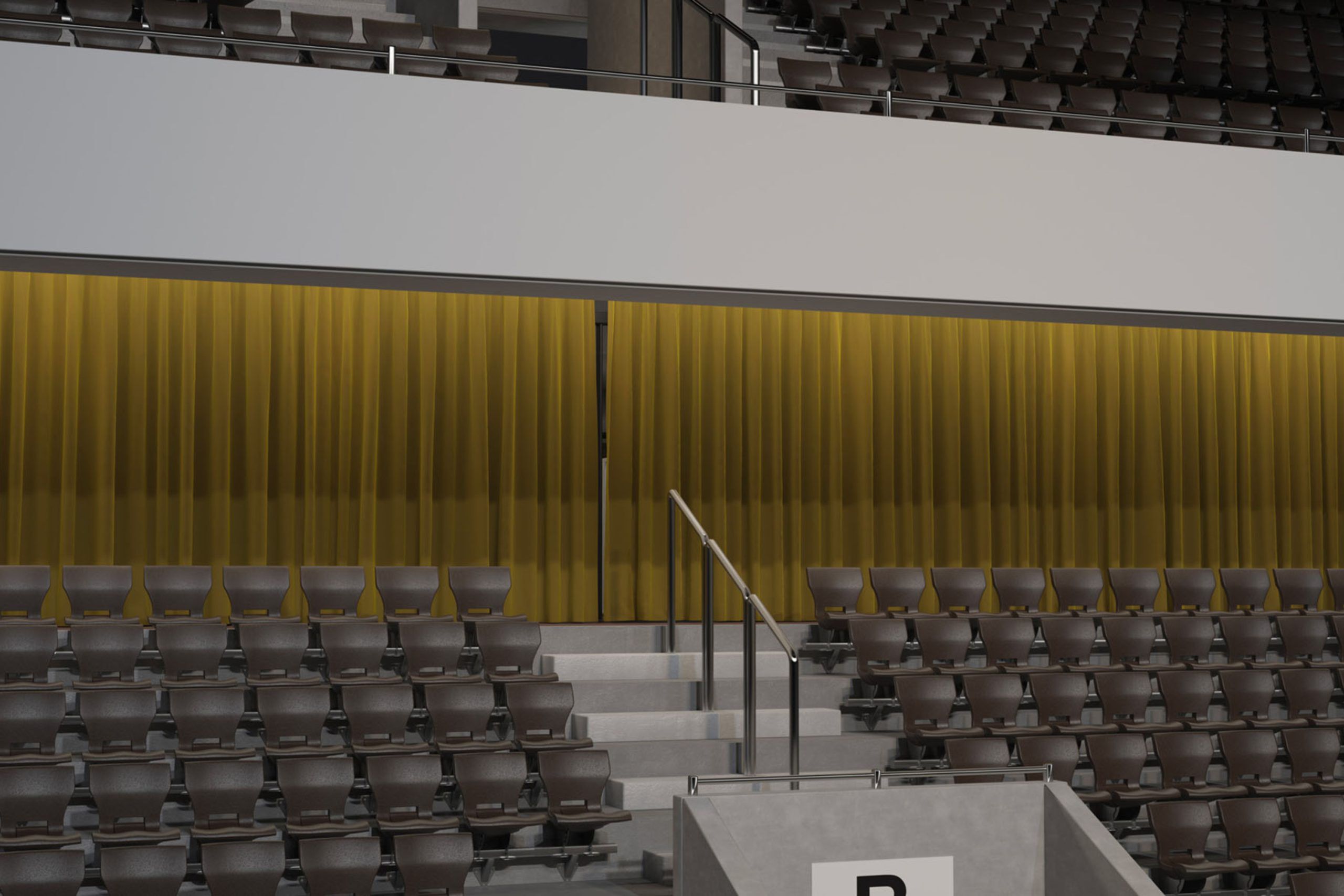 Моторизованный алюминиевый рельс для завитых штор Mottura Power ARCH-00074156 - Вид №1