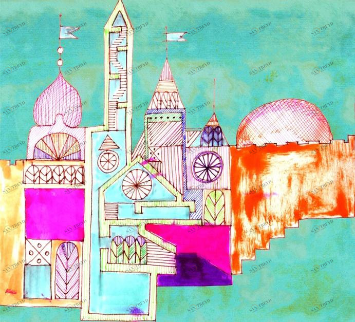 Wall&decò Ручная печать Contemporary wallpaper 2012 sun-id-1469030