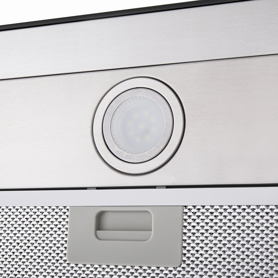 TSH 90 Inox Вытяжка tsh 90 ""нержавейка""/ • тип: настенная• цвет: нерж.сталь+черный• управление: сенсорное• ширина, мм: 900• полная потребляемая мощность, вт: 200• количество скоростей: 3• максимальная производительность, м3/ч: 800• диаметр воздуховода Santreyd  - Вид №10