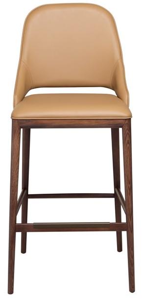 Tonin Casa Высокий кожаный табурет Malva sun-id-1501544 - Вид №1