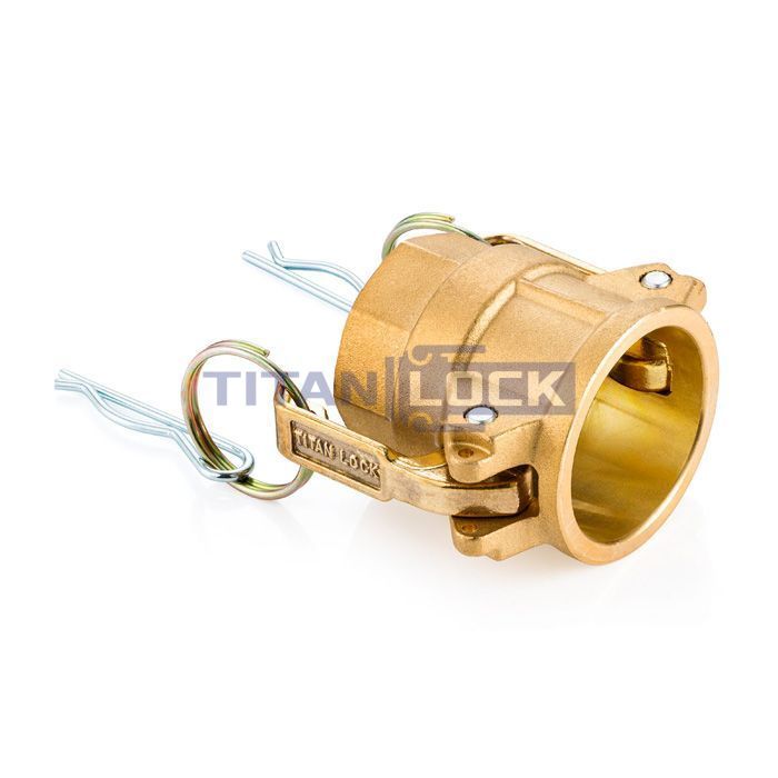 Камлок латунный тип D розетка, внутр. резьба BSP 1 1/2", TL150DBR TITAN LOCK  - Вид №5
