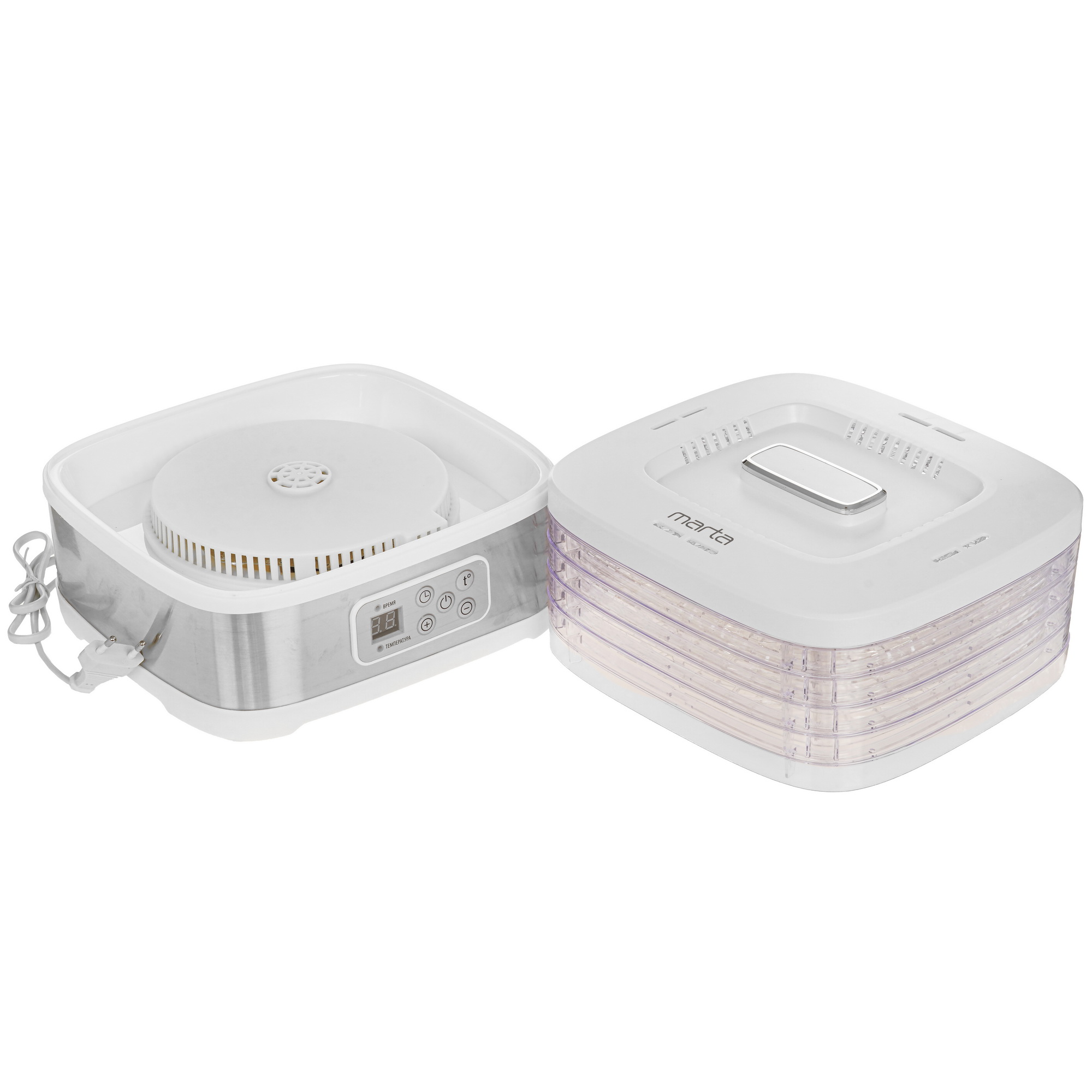 9058650 Сушилка для овощей и фруктов MARTA MT-1959 белый STDN-0099543 - Вид №5