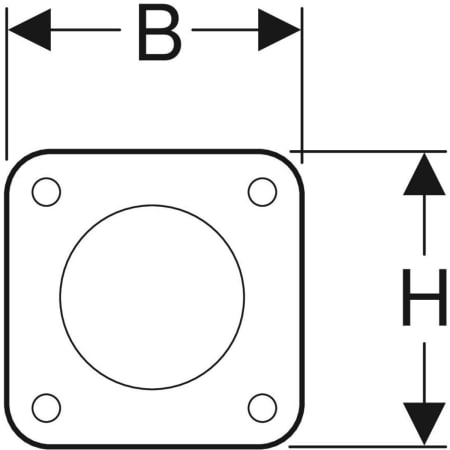 115.939.00.1 Система пневматического управления смывом унитаза Geberit, одинарный смыв, напольная ножная клавиша Geberit  - Вид №2