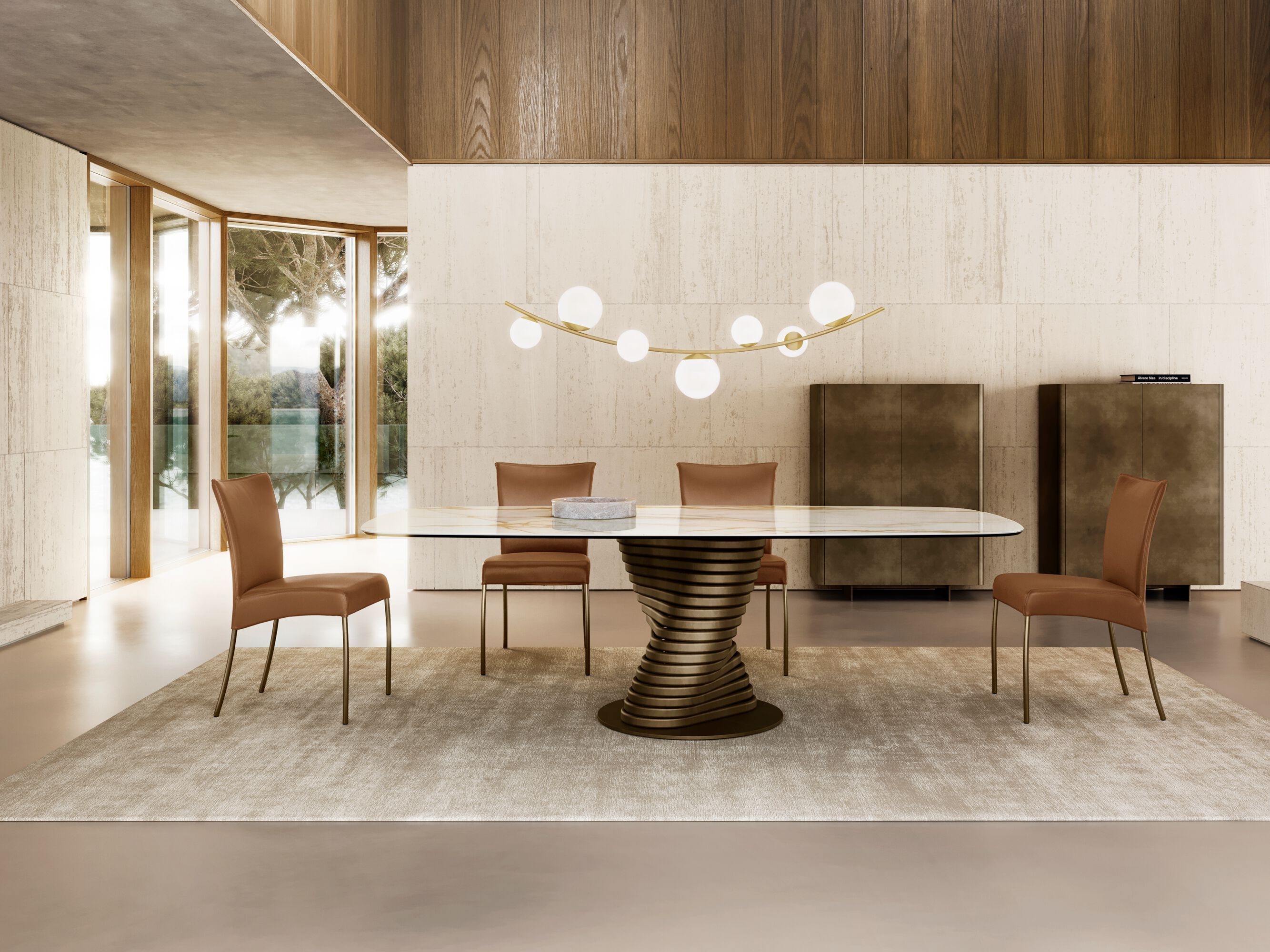 Прямоугольный керамический стол с металлическим основанием EFORMA рулон ARCH-00030720 - Вид №2