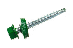 15547589 Кровельный саморез 4,8х35 RAL6002 зелёный 250шт ск356002ф Kenner