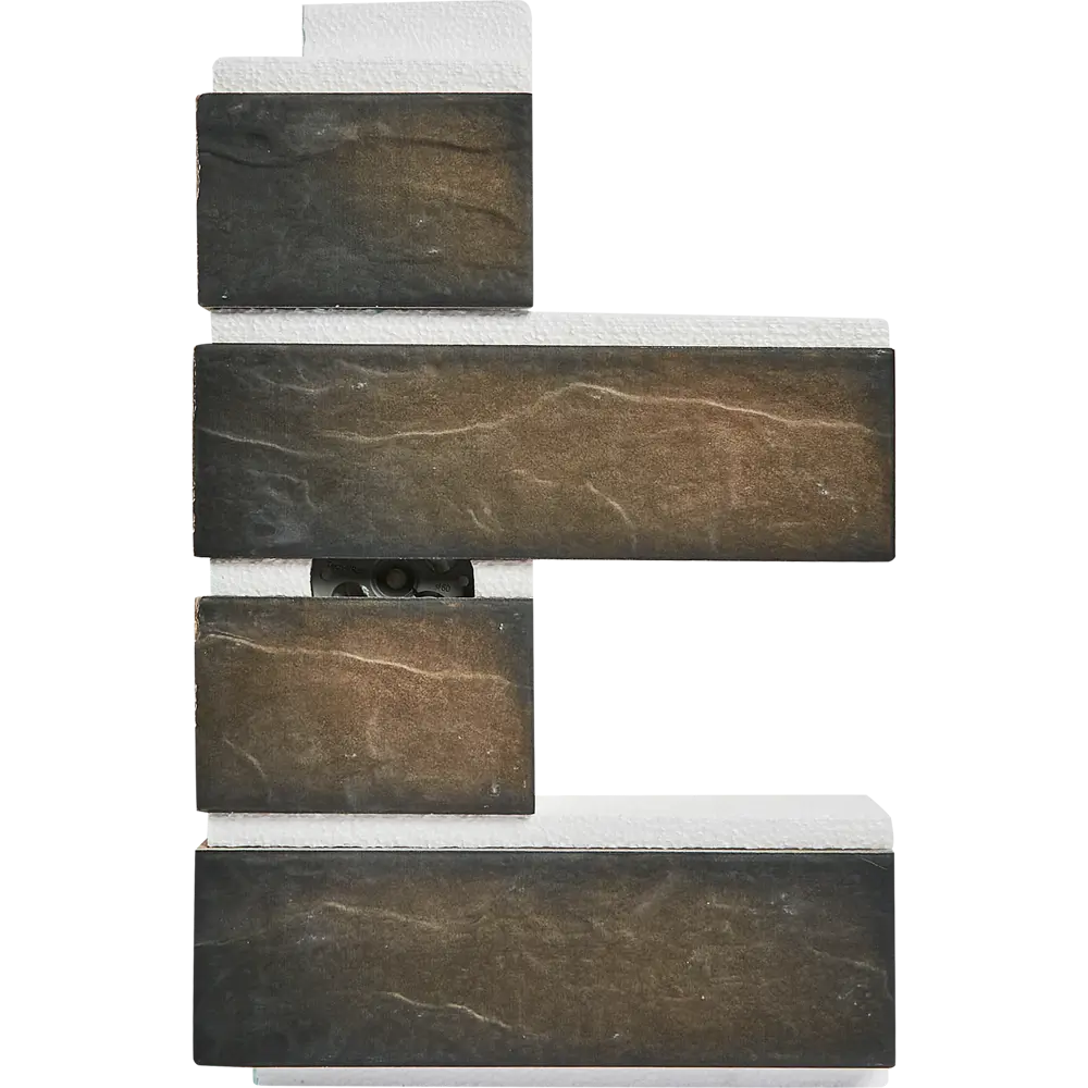 89319016 Термопанель наружный угол Мосстрой-31 Brick House коричневый 26x25x41x5 см STLM-1481693  - Вид №1