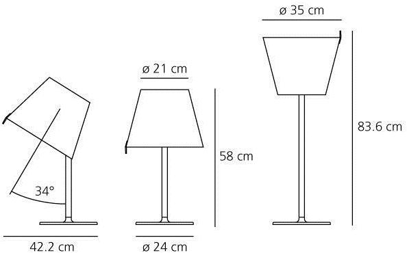 Artemide Регулируемая галогенная прикроватная лампа Melampo 0710020a - Вид №1