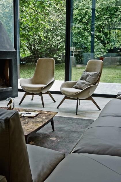 Ditre Italia Кожаное кресло с высокой спинкой sun-id-1496820 - Вид №1