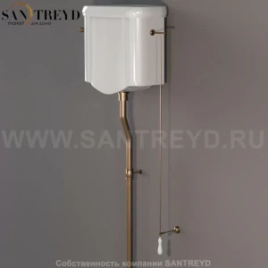 754593 Механизм смыва для высокого бочка(ранец) с цепочкой и керамической ручкой. Retro