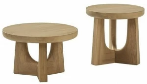 Poliform Круглый деревянный журнальный столик