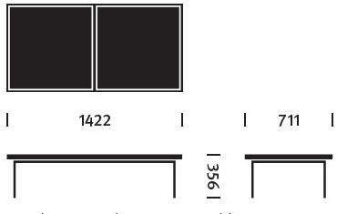 Herman Miller Прямоугольный журнальный столик с подносом Tuxedo sun-id-1462492 - Вид №6