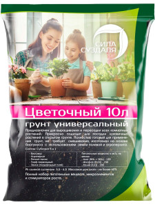 91144174 Грунт для цветов универсальный 10 л STLM-0498726 СИЛА СУЗДАЛЯ