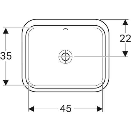 500.766.01.2 Раковина под столешницу Geberit VariForm прямоугольной формы Geberit  - Вид №11