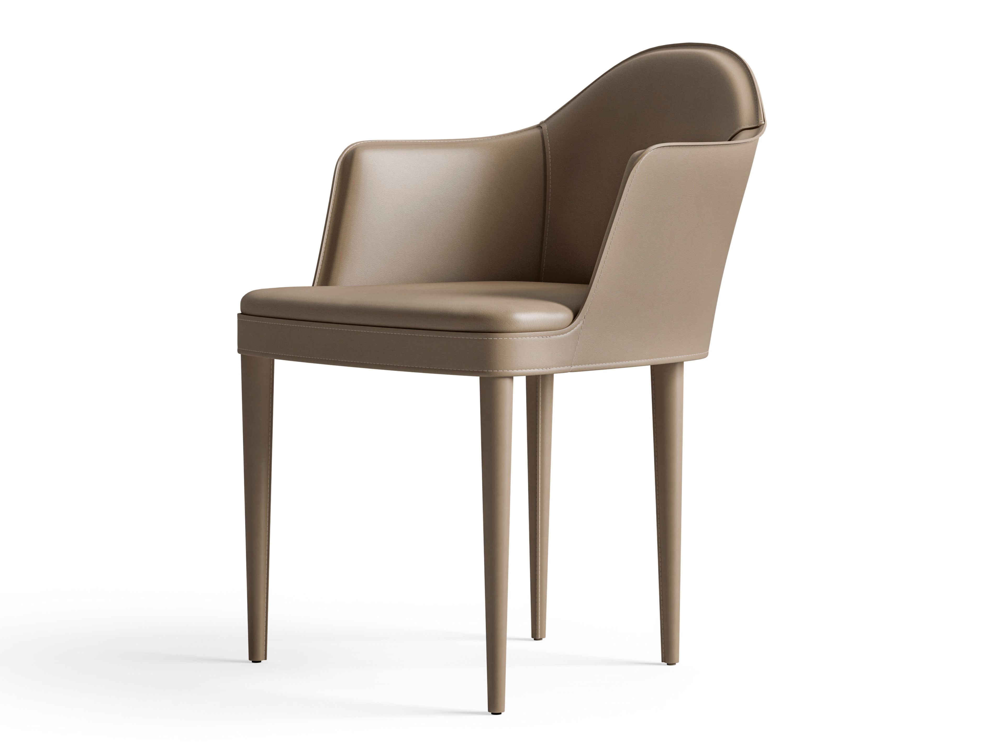 Кожаный мягкий стул с подлокотниками CPRN HOMOOD Starlight ARCH-00076769