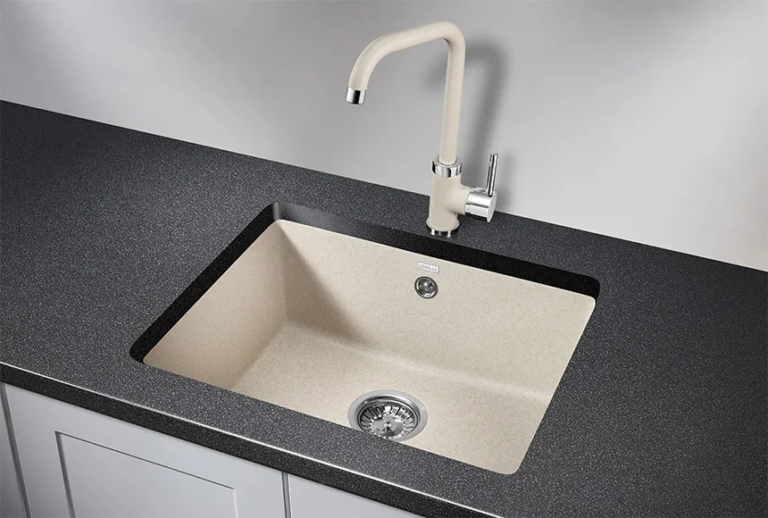 5551, ПИРИТ, кухонная мойка, кварц GRANULA 5551-ST203