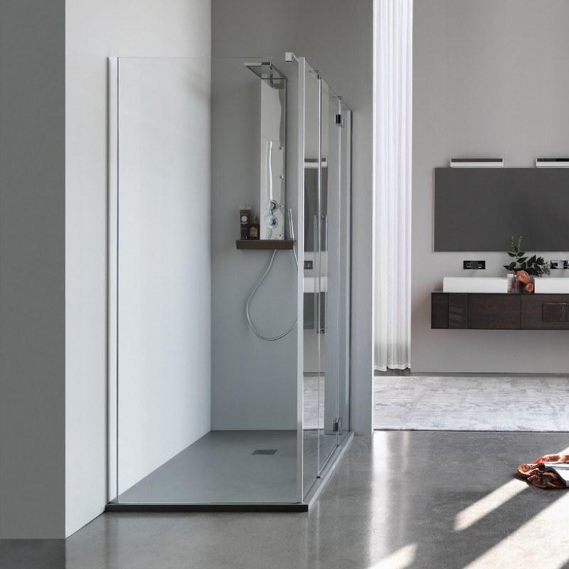 Samo Угловая душевая кабина с неподвижной стенкой для комбинаций Eccelsa sun-id-1394279 - Вид №3