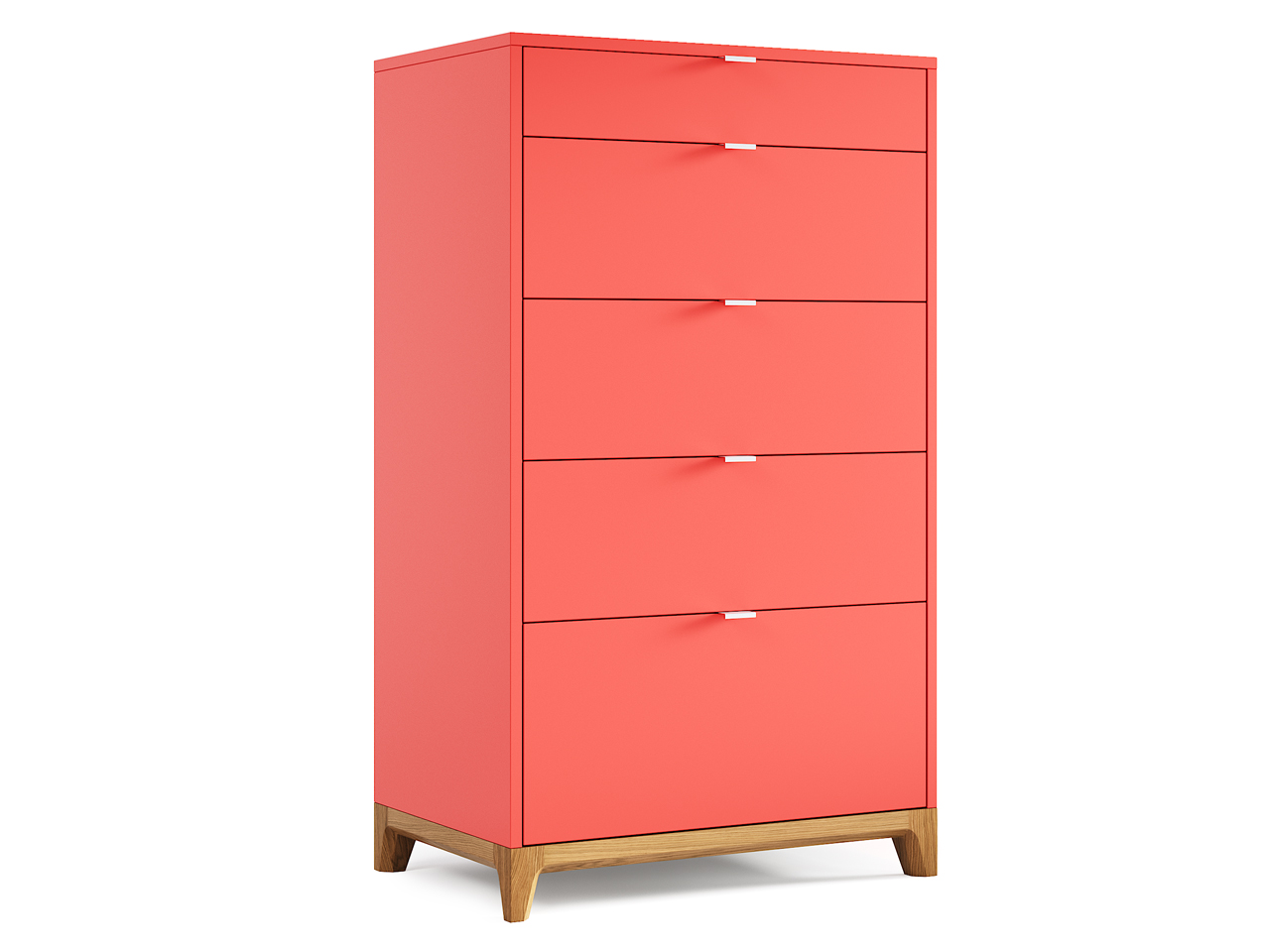 Комод высокий красный Case THE IDEA ДИЗАЙНЕРСКИЕ 209966 Розовый  - Вид №1