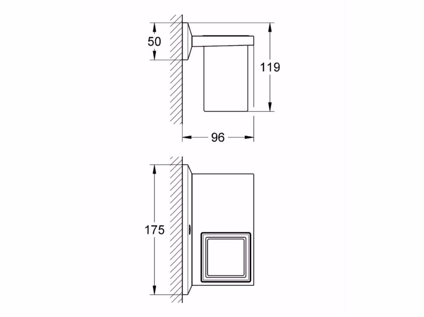 Полка для ванной Grohe Allure Brilliant ARCH-00101595 - Вид №3