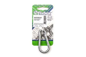 16331677 Усиленный карабин DIN5299C 9 мм белый цинк 1 шт 308730 Fixbox