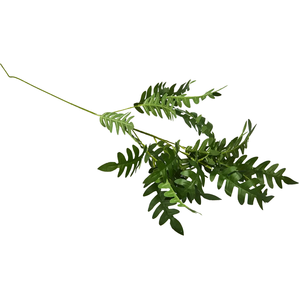 86579614 Искусственная ветка С резными листьями пластик 19x80 см разноцветная STLM-0813448 Santreyd 