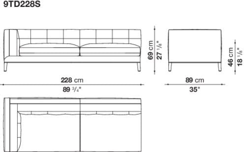 Угловой диван из ткани Maxalto Dives Soft ARCH-00042072 - Вид №12