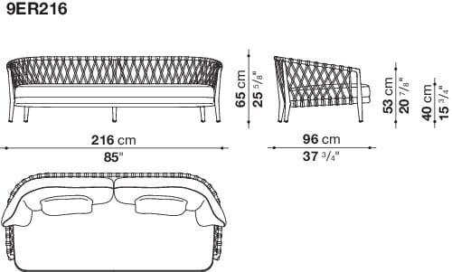 Изогнутый садовый диван B&B Italia Outdoor ARCH-00048908 - Вид №11