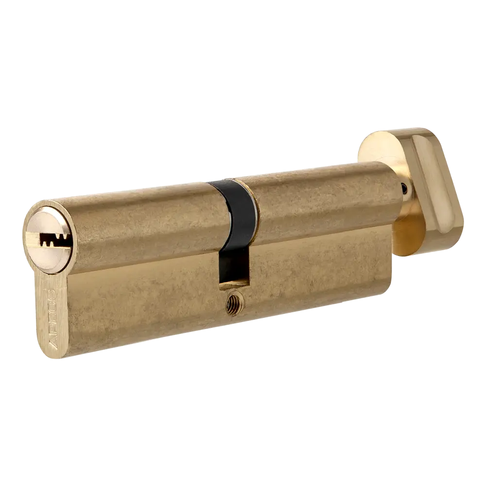 Цилиндр Apecs SM-90, 45х45 мм, ключ/вертушка, цвет золотой 82594814 STLM-2073288