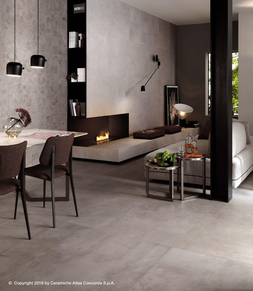 Atlas Concorde Пол из керамогранита под бетон Boost sun-id-1460894 - Вид №1