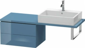 LC582804747 Шкафчик для компактной консоли L-Cube #LC5828 620 x 477 мм Каменно-синий глянцевый лак