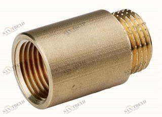 Удлинитель НР-ВР 25х1/2"  латунь TIEMME 1500100