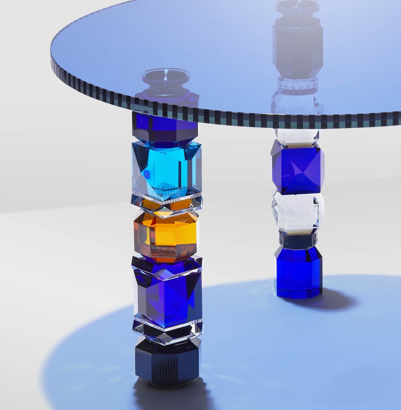 Круглый Хрустальный стол для гостиной Reflections Copenhagen DETROIT ARCH-00103475 - Вид №2