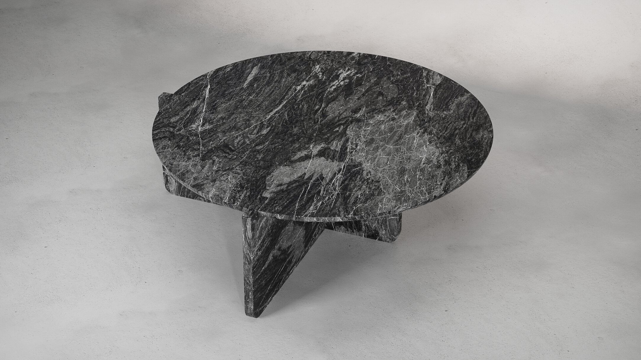 Круглый мраморный журнальный столик Maami Home Notch ARCH-00052414 - Вид №1