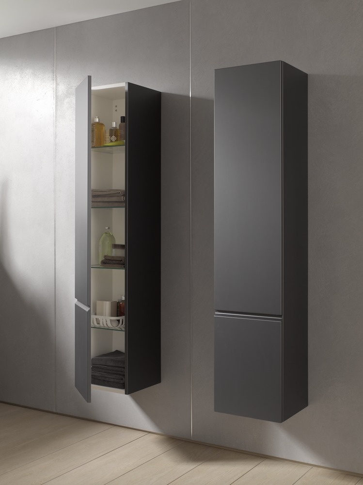 H4029501102631 Шкафчик высокий, 4 полочки стеклянные, петли справа LAUFEN PRO - Вид №25