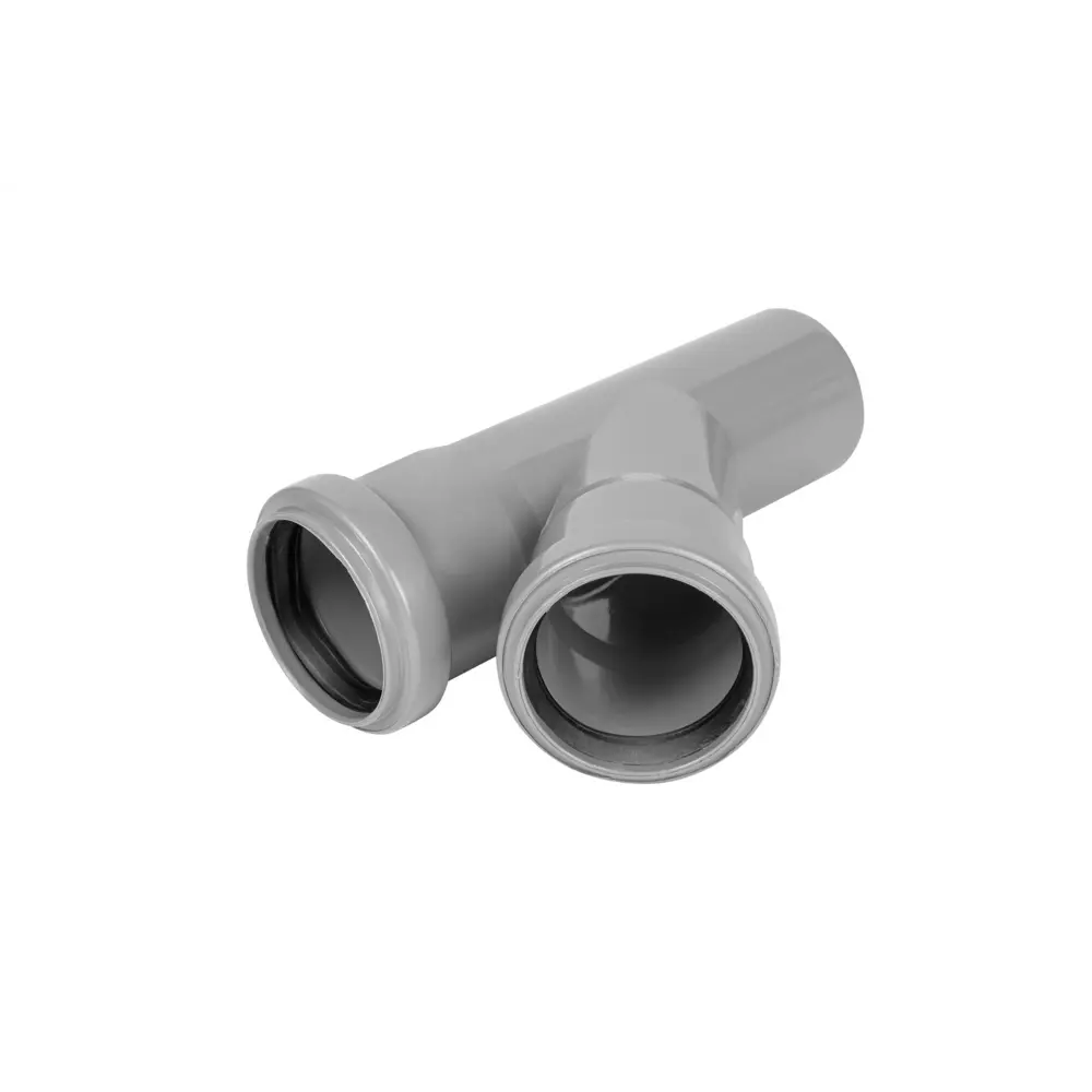 Тройник канализационный Pro Aqua 50/45° полипропилен 81953228 STLM-2193280  - Вид №1