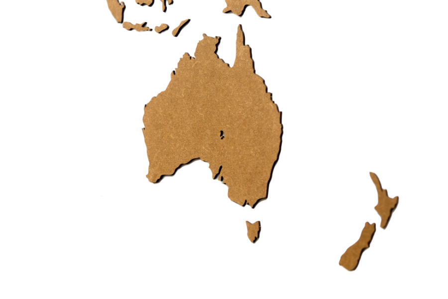 18-22 Карта мира wall decoration 180х108cm коричневая Mimi  - Вид №6