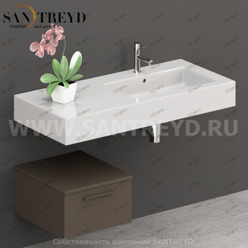 T04552CS2 Столешницы для использования в сочетании с тумбами и открытыми тумбами 45 см коричневая Globo ARREDO WOOD Италия Ceramica Globo