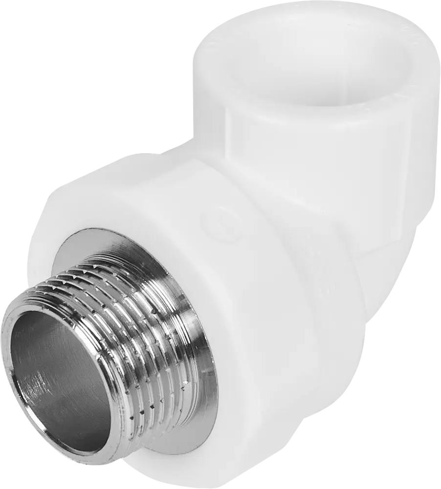 Угловой фитинг Valtec 90° полипропиленовый 25 мм х 3/4" с наружной резьбой 84388997