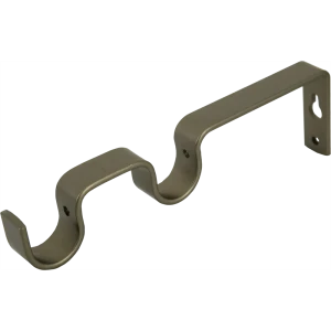 Держатель двухрядный простой Orbis металл цвет графит 2 см