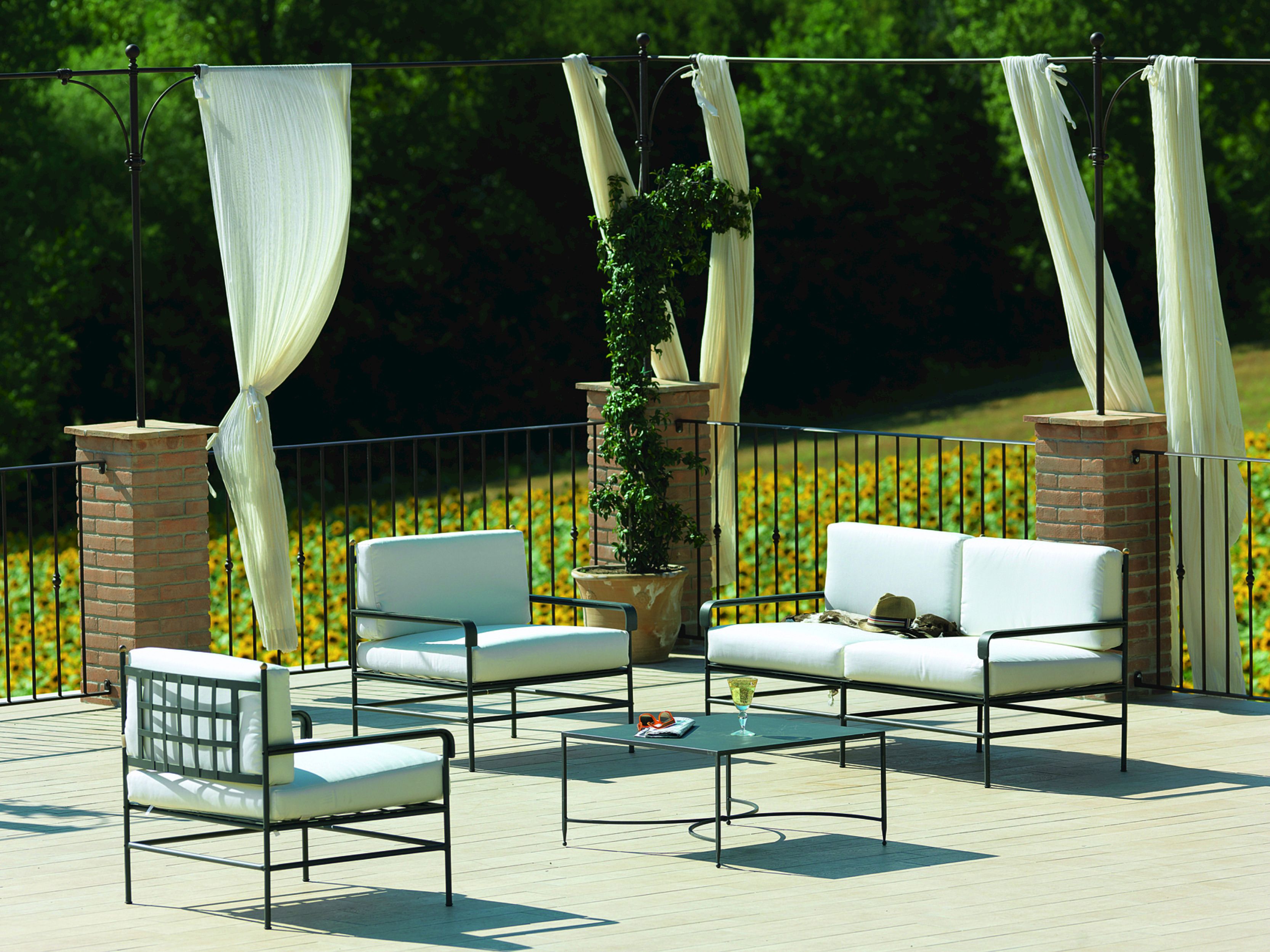 Садовый диван из оцинкованного железа и акриловой ткани Unopiù Тоскана ARCH-00126195 - Вид №6