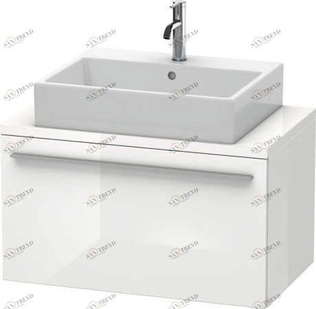 XL540202222 Тумбочка для компактной консоли X-Large #XL5402 800 x 478 мм Белый глянцевый декор Duravit