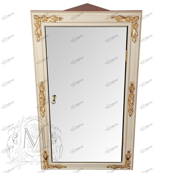 Витрина MIGLIORE Bella Ml.com-70.772 настенная угловая, аворио/золото ML.COM-70.772.AV.DO