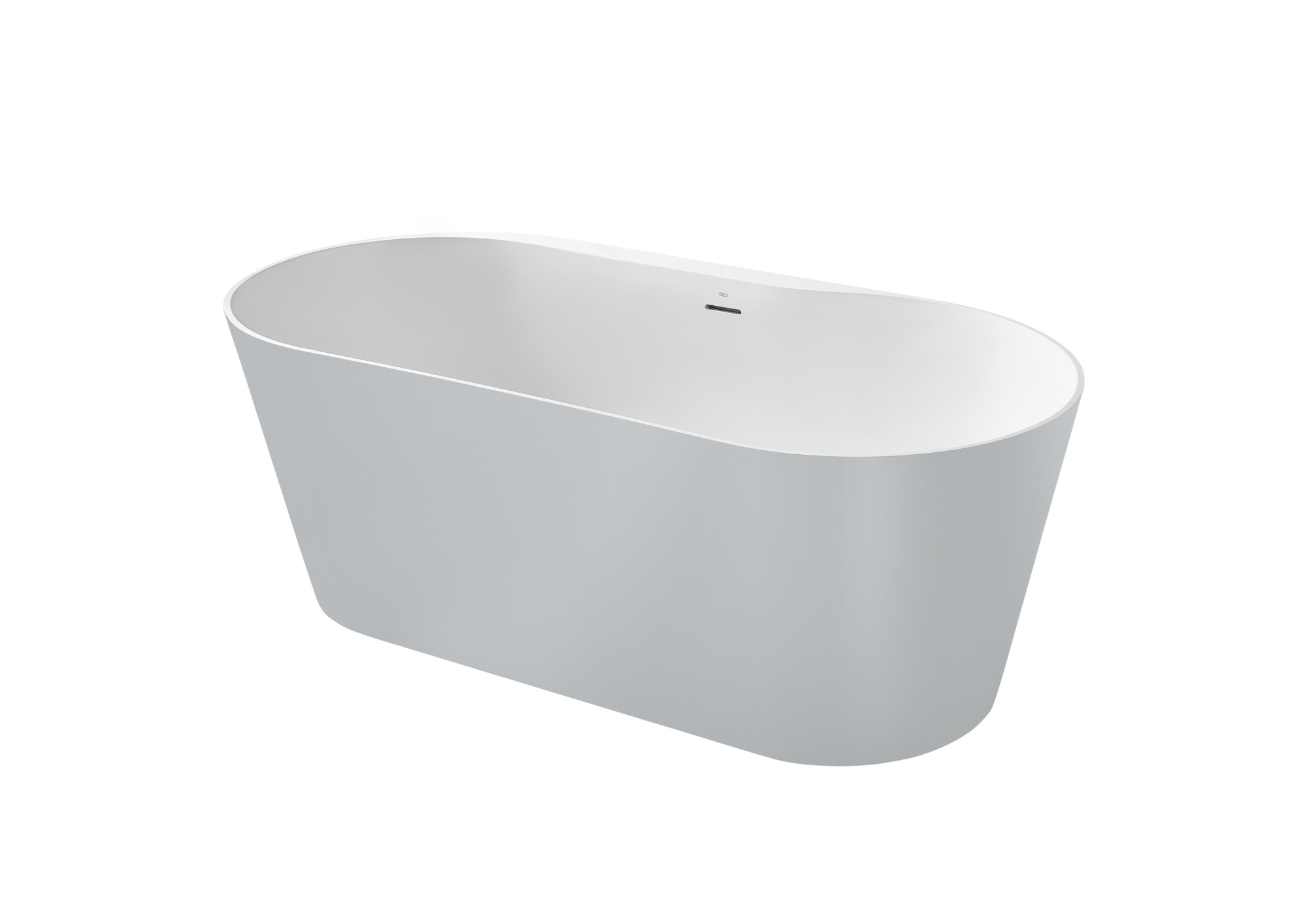 A2484660P0 Овальная ванна STONEX® со сливом Click-Clack и сифоном ROCA Raina 